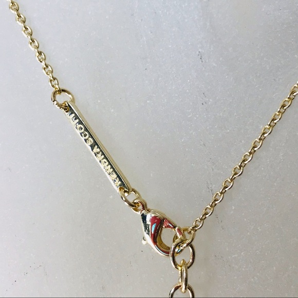 Kendra Scott Elisa Black Opaque necklace Gold Plated - Picture 6 of 9